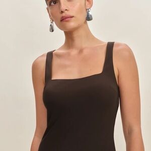 Reformation Iro Dress Brown - Size M